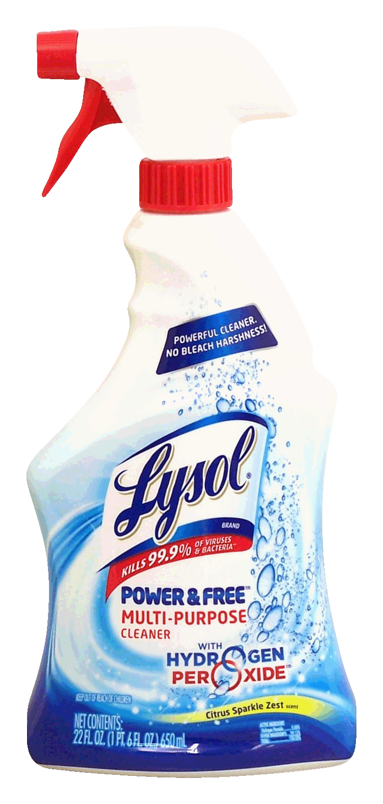 Lysol  multi-purpose cleaner with hydrogen peroxide, citrus sparkle zest scent Full-Size Picture